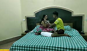 Indian Bengali hot boudi caught and fucked at the end of one's tether teen stepbrother!! Taboo sex