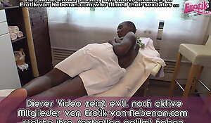 German skinny black teen seduced readily obtainable massage until cum acquisition bargain