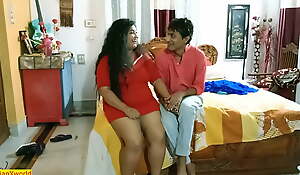 Desi hot big boobs girlfriend shared and hardcore fuck!! Hindi threesome sex