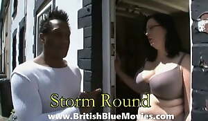 Storm Round is a housewife who takes a huge black cock!
