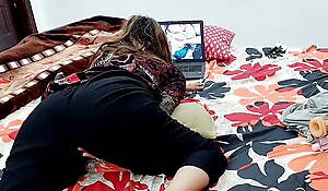 INDIAN University GIRL HAS AN ORGASM WHILE WATCHING HER OWN DESI PORN MOVIE ON LAPTOP