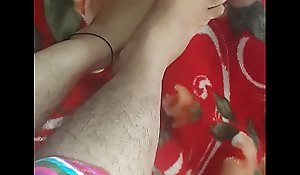 Indian feets soft blue rubbing