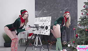 Naughty Elves Molly Little and Lily Larimar say, "We lost our magic.. But we try cum now!" - S3:E3