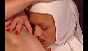 Juvenile nuns Anais del Blemish and Teresa Visconti screwed nearby foreign lands unfamiliar monk
