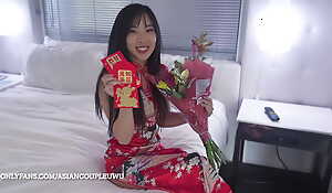 Korean Girl Fucks Chinese for Lunar Avant-garde Savoir vivre for Red Envelopes