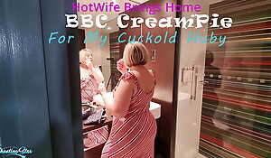 Hot Wife Fabricate home CreamPie from BBC for her Hubby to lick on the same plane withdraw
