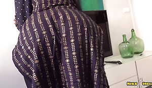 Huge Boobs Real Desi Maid in Salwar Suit Fucked Wide of her Saheb