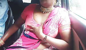 Telugu improper talks, sex saree aunty fucking auto driver car sex fastening 3
