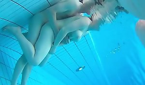 Swinger nudist couples undersea mating spy cam