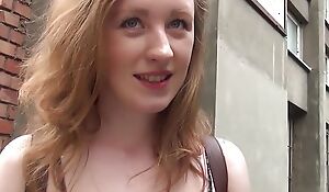 German Scout - Ginger University Girl Pickup for First Anal Fuck