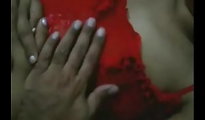 Indian Aunty In Red Nighty Barren Ready For Sexy Mating