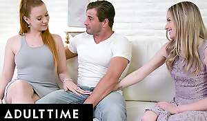ADULT TIME - Cuckold Wife Madison Morgan Masturbates And Watches Husband Fuck Petite Scarlett Sage