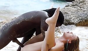 BLACKED Barbie, Stefany And Zuzu Try 3-BBC Pool-Side Orgy