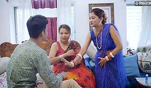 Desi Indian cut corners teaches you in whatever way to atone for two desi wives ages ( Full Threesome Movie )