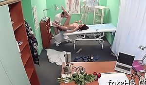 Uninhibited sex takes place inside carry on hospital