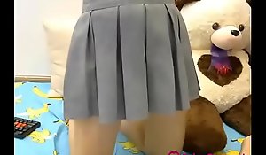 Downcast Japanese Schoolgirl Gets Undress readily obtainable bottom Cam - around readily obtainable JuicyCamsex video
