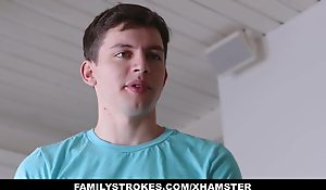 Familystrokes - Sexy Step-Mom Fucked After Working Widely