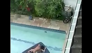Hardsex on the top of pool