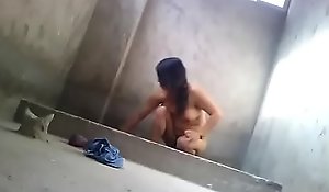 Desi low-spirited become man fuck away from bf in farmstead