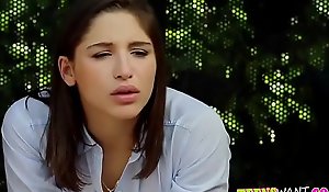 Abella Danger acquires fucked with an increment of facialized elbow someone's skin bus stop.TS