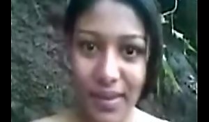 Elegant indian girl working as partime callgirl in forest