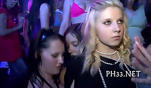 Tons of gangbang in excess of dance floor
