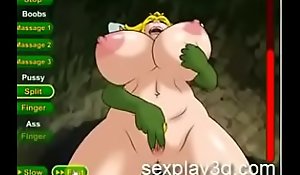 3D Anime sex game princess Peach is a prisioner