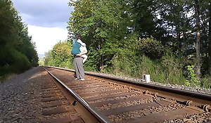 Outdoor Train Track Post