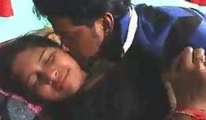 Bhanu trying not to kiss in short film