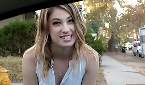 Tight teen kristen scott hitchhikes and group-fucked at home