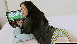 Sister banged while shes busy playing game