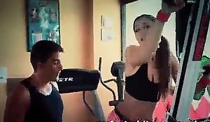 Sexy wench copulates trainer after hot workout