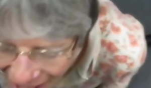 Neighbor granny gave me blowjob and let me cum anent her mouth