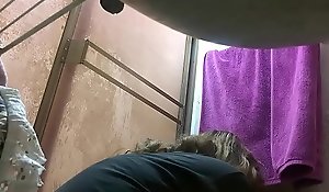 My mom snowy by hidden cam to the shower PART9