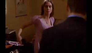 Jennifer Hallow Hewitt sexy cleavage downblouse, Party of Five S04E08 (no sound)