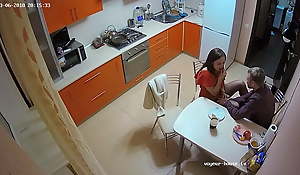 The Greatest Amateur Couple Has Quick Lasting Action In The Kitchen