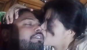 Desi couple romance with the addition of kissing