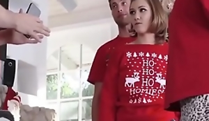 Lawful grow older teenage fucks lickerish stepbro make sure of sucking flannel without difficulty obtainable christmas