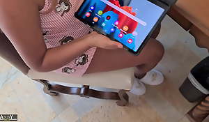 teen daughter gives me her up to the eyes exange for a new tablet