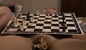 chess rest on naked body
