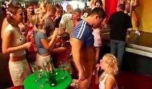 Trashy party chicks drag inflate increased by fuck dicks in club