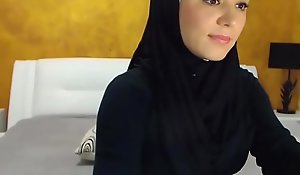 Arab hijab slut strip  & xxx  masturbation heavens cam