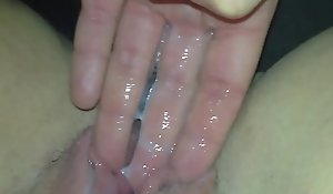 Dripping dishevelled pussy