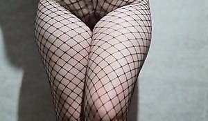 A slut in a mesh suit will give excuses anyone cum