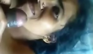 Desi tamil maid bulky blowjob