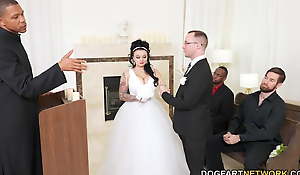 Payton Preslee's Wedding Turns Ballpark Interracial Threesome