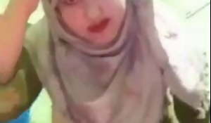 Shy beautiful Hijabi MILF Wife Strip show