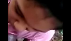 Adorable Tamil school girl bunks batch added to gives hot blowjob in public park