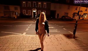 Young blonde wife walking defoliated in a on one's high horse excursion in Suffolk