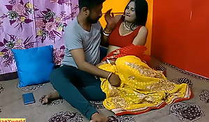 My Desi hot aunty has confining coitus with her unmarried devar!! Jism inner pussy